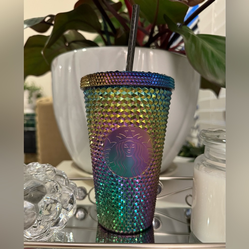 STARBUCKS Oil Slick Tumbler Color Shift 16oz - Picture 1 of 3